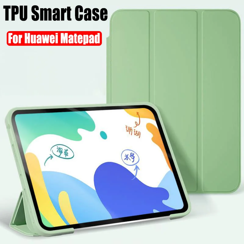 

Magnet Silicone Case for Huawei Mediapad M6 10.8 8.4 M5 lite Cover Stand Shockproof Protective Cases Matepad pro 10.8 10.4