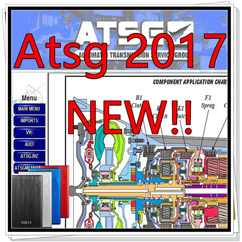 Лидер продаж 2022 программное обеспечение для ремонта автомобиля ATSG 2017