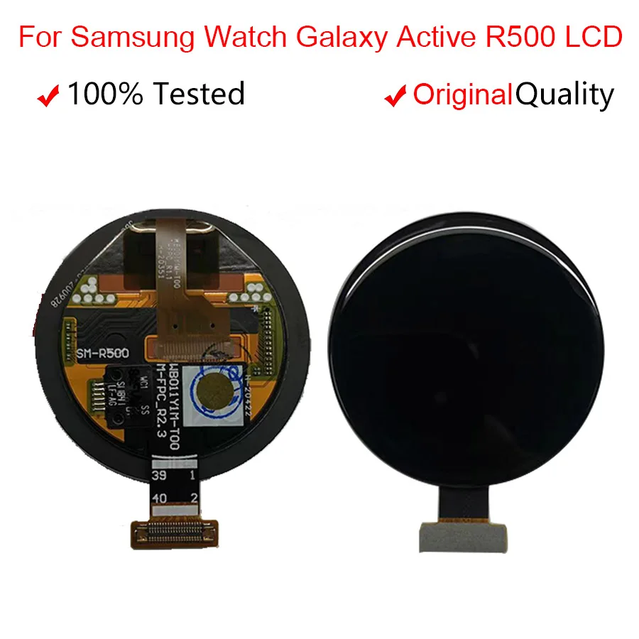 Оригинальный super Amoled для Samsung Watch Galaxy Active SM-R500 R500 ЖК-дисплей с сенсорным экраном