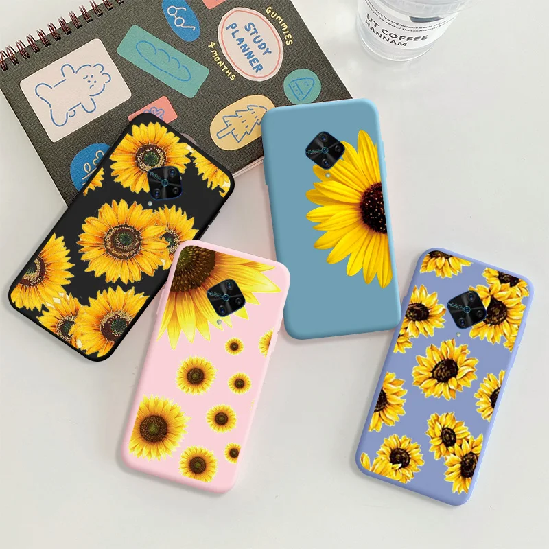 

Chrysanthemum For VIVO S1 Pro Protective Shell Silicone Soft Shell Phone Case Candy Casing Case Fashion Silicone