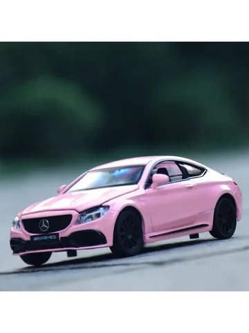 Маisto 1:32 Mercedes Benz C63 AMG розового цвета детский игрушечный автомобиль
