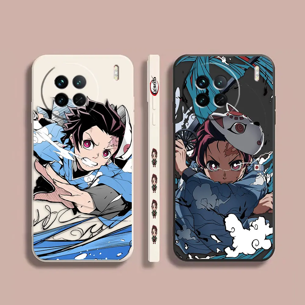 

Чехол Tanjiro Kimetsu No Yaiba чехол для телефона для VIVO X21I X21S X23 X27 X30 X50 X60 X70 X80 X90 5G PRO PLUS, цветной чехол