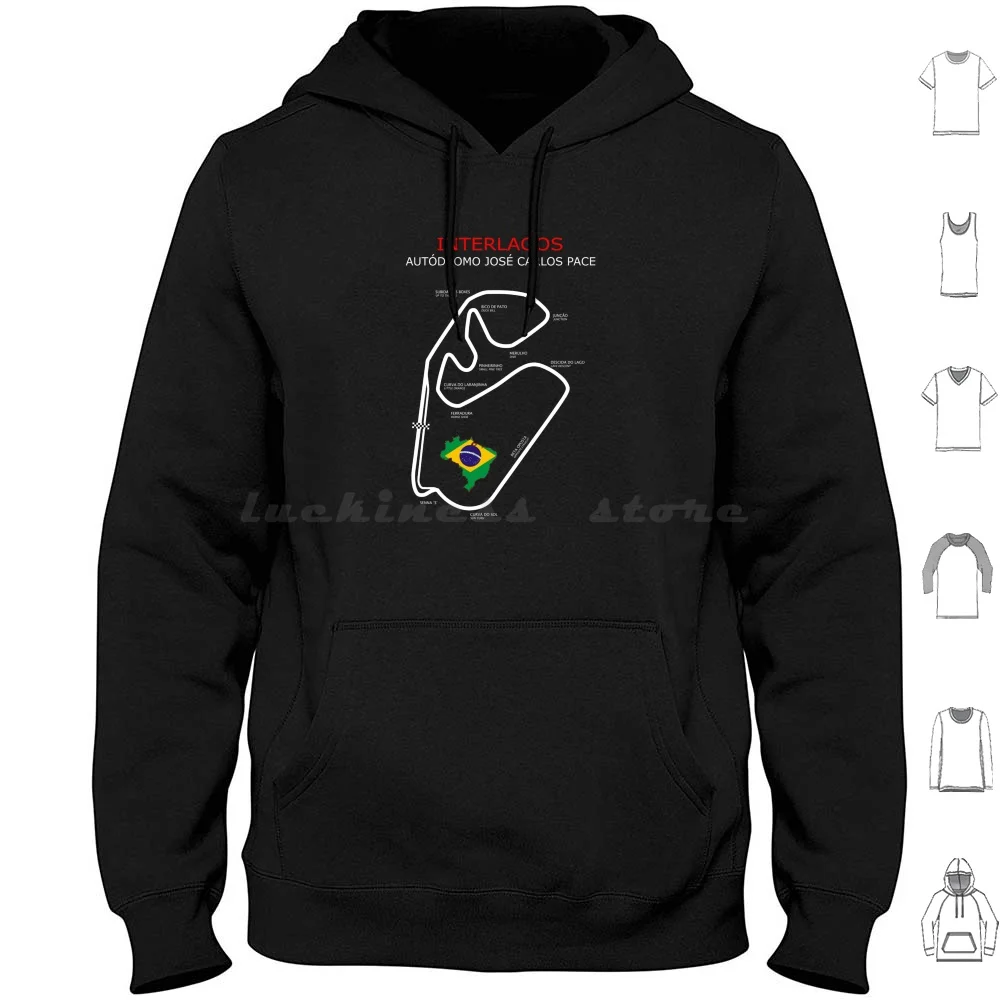 

Autodromo Jose Carlos Pace-Interlagos Circuit Hoodie cotton Long Sleeve Interlagos Grand Prix Grand Prix Circuit Brazil