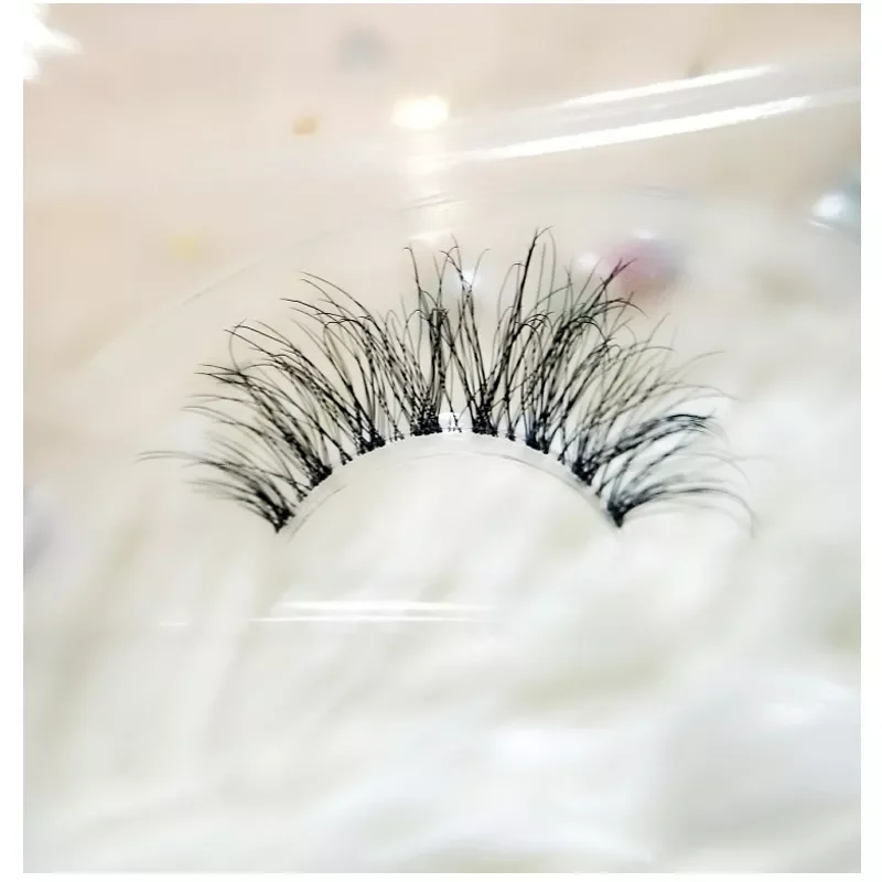 New in 1pair Lashes 3D Mink Strip Lash Reusable False Eyelashes Crisscross Dramatic Lashes Lightweight  Band Eye Lashes free shi