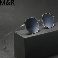 polygon metal sunglasses vintage frame for women sunglasses men luxury brand design sun glasses women mirror gafas de sol uv400