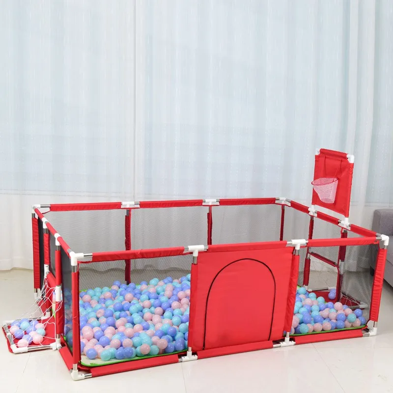 

Playpen for Children's Playpes Baby Pool Park Safety Stainless Steel Fence Kids Ball Pit Baby Indoor Playground Baby Parks