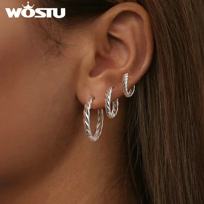 Серьги-кольца серебряные в стиле хип-хоп