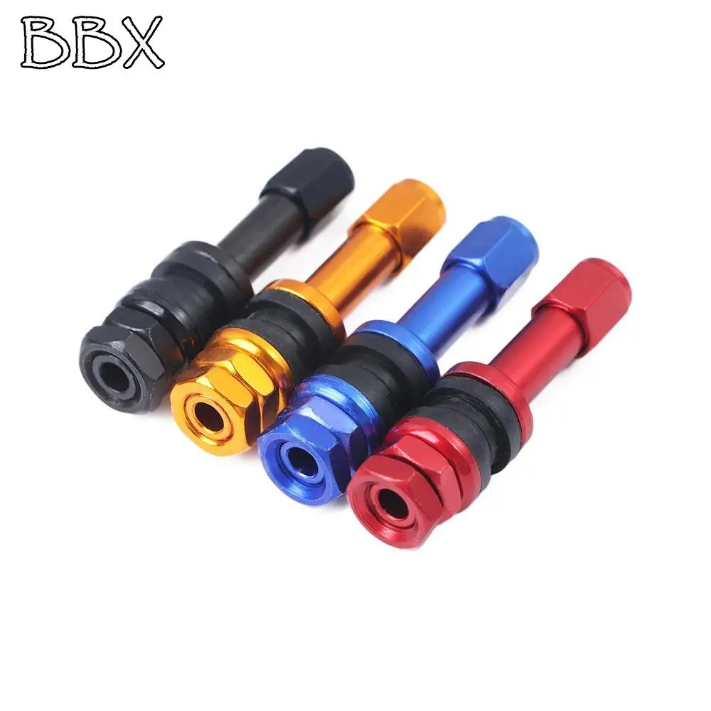 

4PCS Bolt-in TR48E Tire Valve Lever Aluminum Alloy Conversion Valve Bolt-on Car Tubeless Tire Valve Dust Cover Auto Accessories