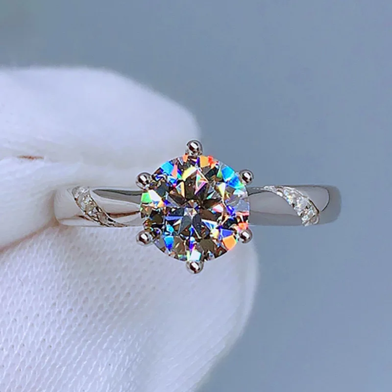 Новое кольцо из стерлингового серебра 925 пробы с цирконом AAA высокое качество для