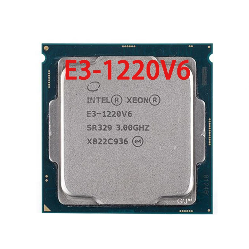 

Процессор Intel Xeon E3-1220 v6 E3 1220v6 E3 1220-v6 3,0 ГГц, четырехъядерный, ЦП с четырехпотоковым процессором 72 Вт LGA 1151