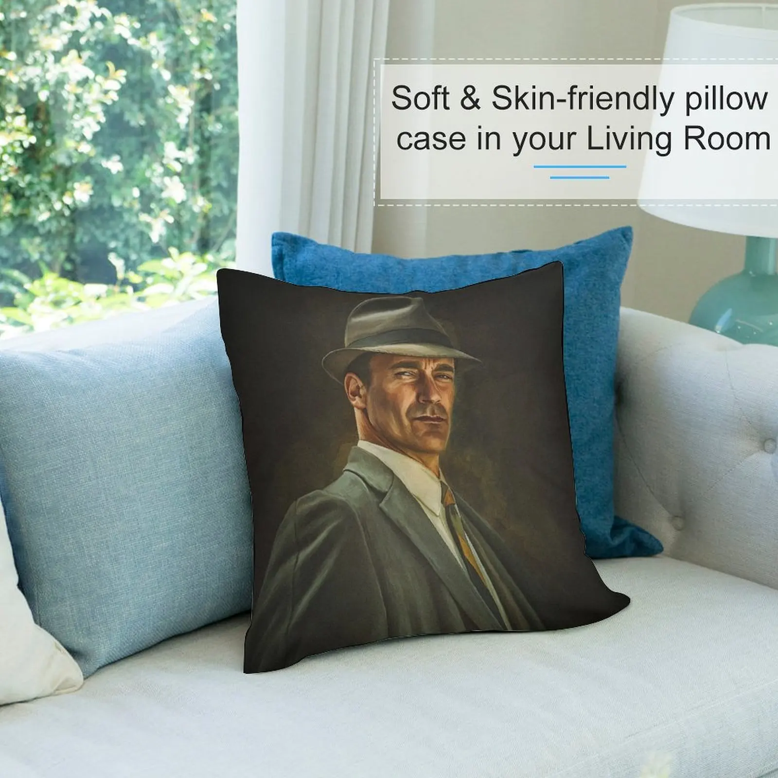 Портрет Don Draper (Джон Хамм). Цифровой художественный принт настенный постер