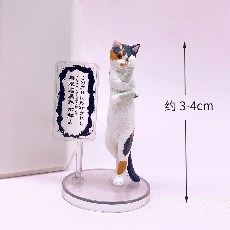 Фото Оригинальная фигурка BANDAI Gashapon: Милый кавайный котик-повар, аниме-фигурка, игрушка-капсула Gacha, модель, подарок №3