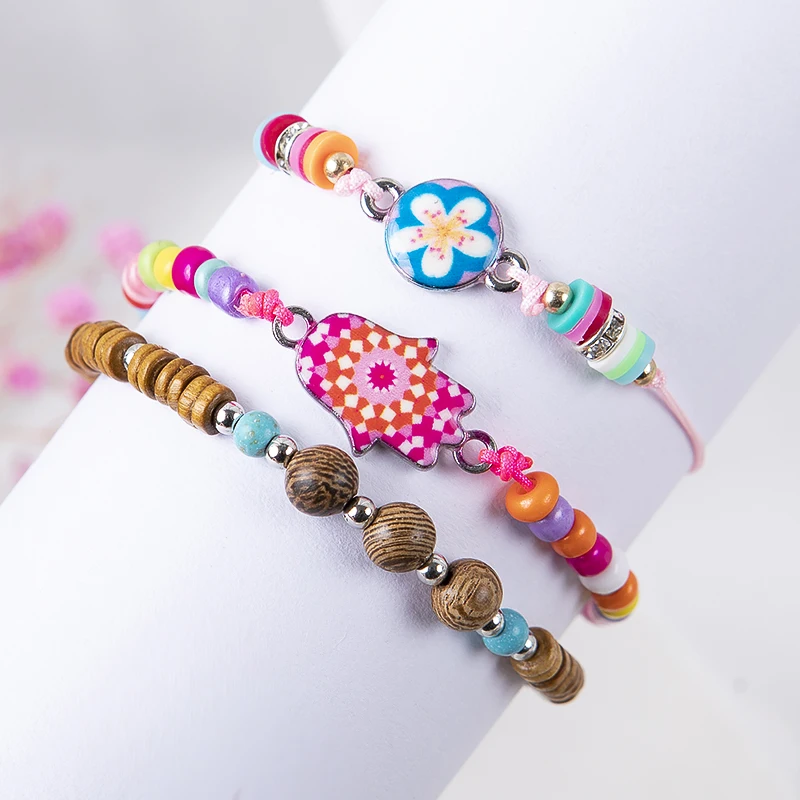 12 шт./партия шнурки для браслета с эмалью