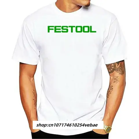 Футболка Festool мужская с коротким рукавом, модный топ, инструменты, тенниска