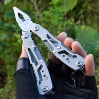 multifunction stainless steel multi tool pocket knife pliers folding pliers mini portable folding pliers t4025