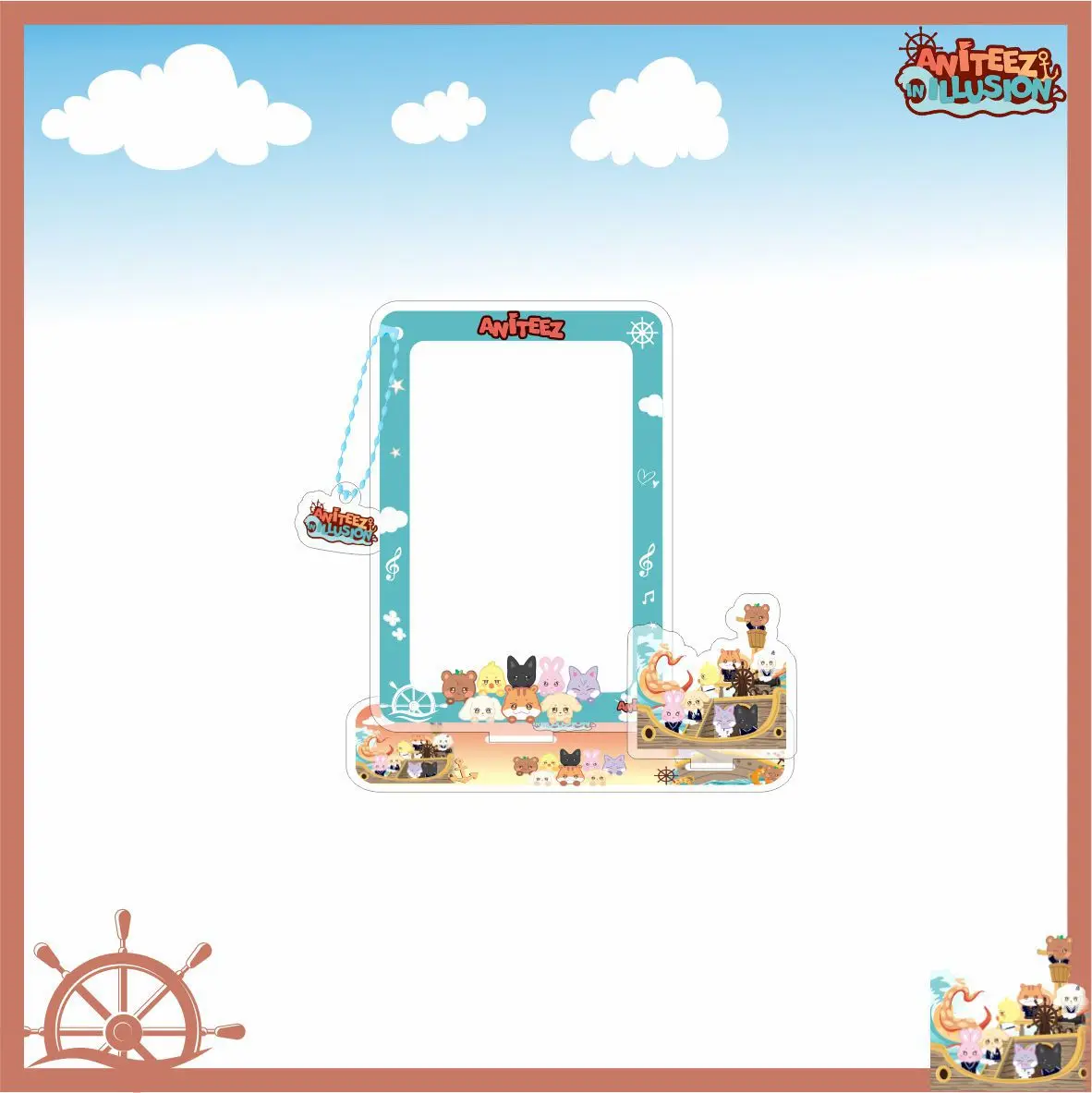 9 шт. Акриловые фоторамки для карт ATEEZ Shengbide