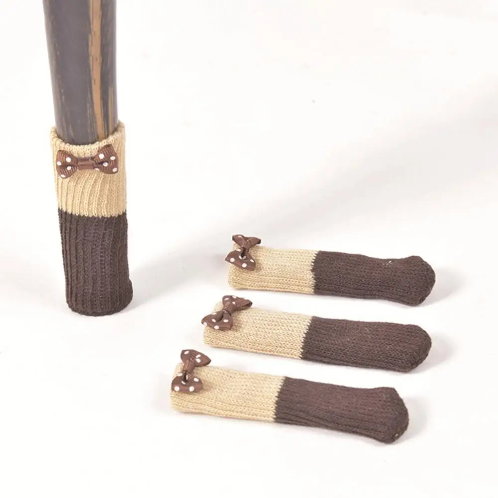 4 шт./компл. чехол для ножек стола Высококачественная вязаная дверная ручка