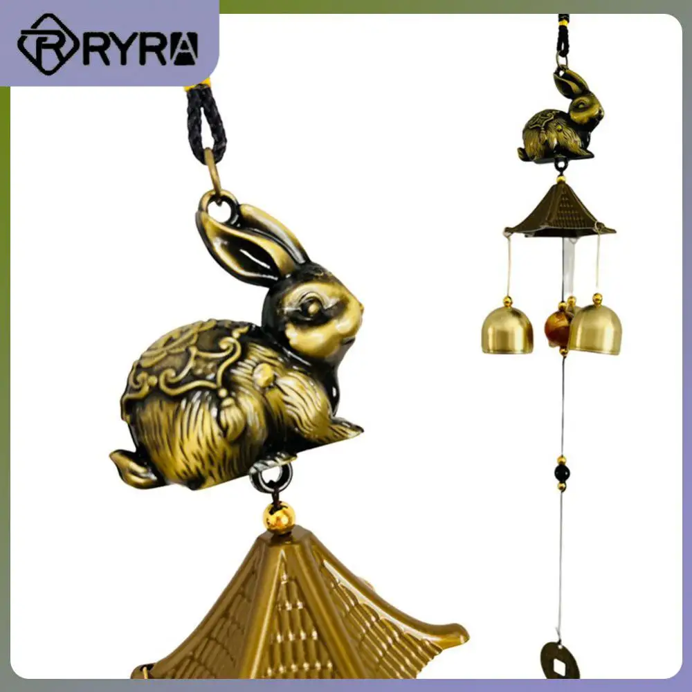 

Handmade Pixiu Kylin Pendant Copper Alloy Hanging Ornaments Gardening High Quality Metal Bell Pendant Home Decoration Windbell
