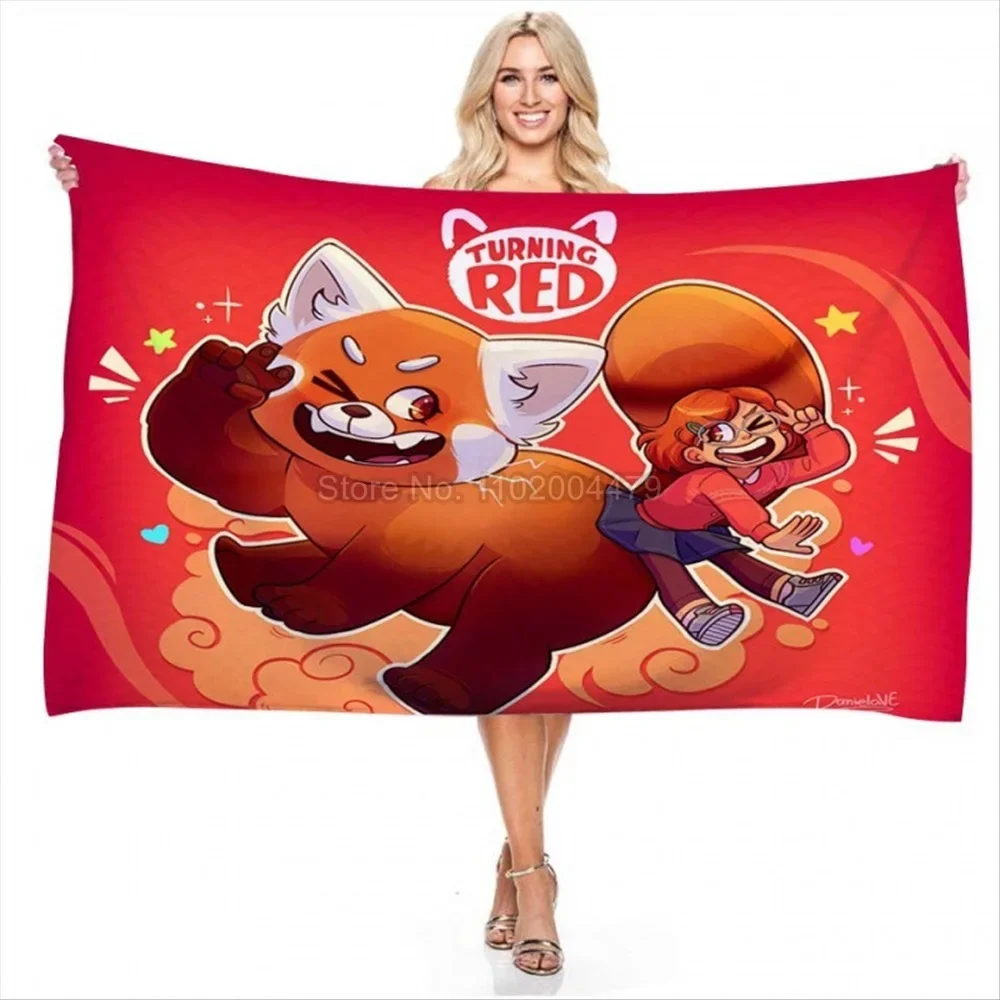 Поворотное красное банное полотенце мягкое водопоглощающее дышащее для детей и