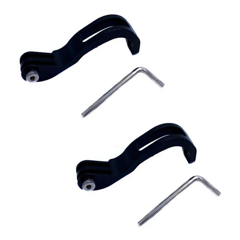 

2X Mount Light Holder Bracket For Brompton Folding Bicycle Road Bike Front Fork Handlebar,Black