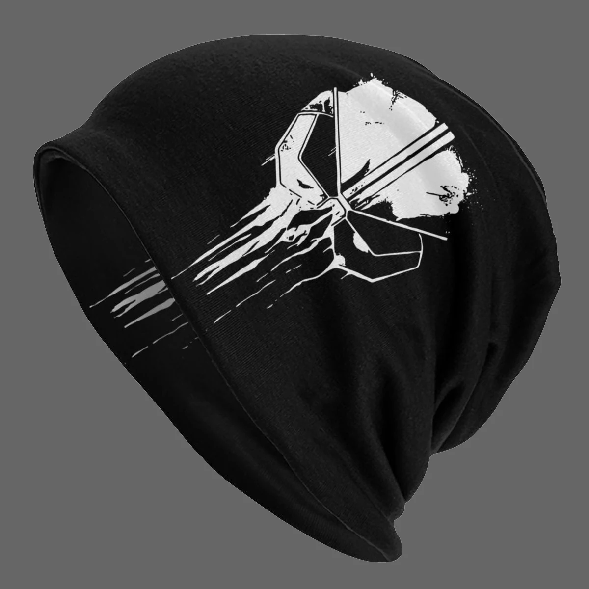 

man hatGorro de Punisher para hombres y mujeres, gorros de doble uso para exteriores, gorros de punto, Otoño e Invierno