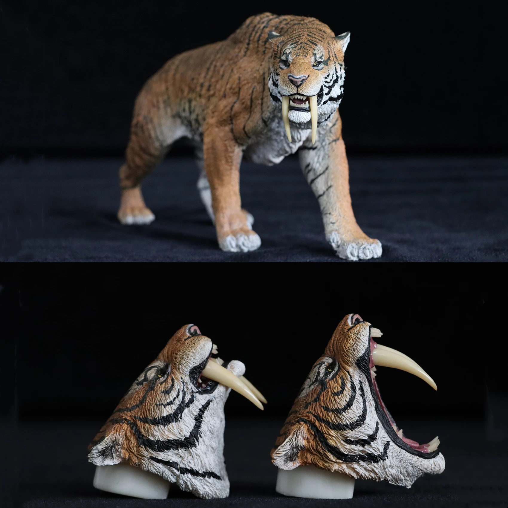 

REBOR 1:11 смайлик, популятор, бродящая кошка, модель животного, фигурка, ледяной возраст, Ver простой, 2 головы, коллекционная игрушка, настольные украшения, Декор