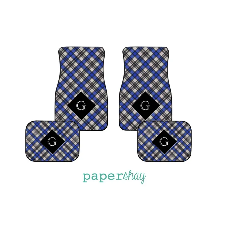 

Monogram Floor Car Mats, Personalized Floor Mats for Your Car and SUV, New Driver Gift