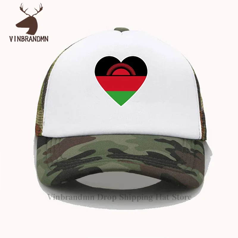 Malawian Heartbeat I Love Malawi Country Flag Heart Family бейсболка 2024 горячая распродажа модная