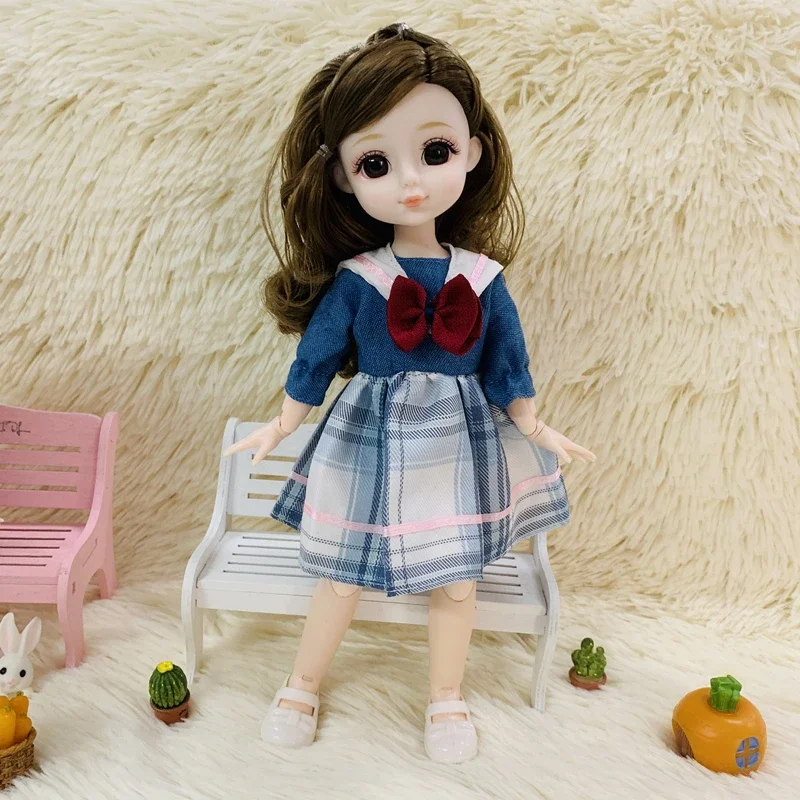 Шарнирные куклы BJD 1/6 20 шарниров полный комплект с модной одеждой мягкий парик 3D