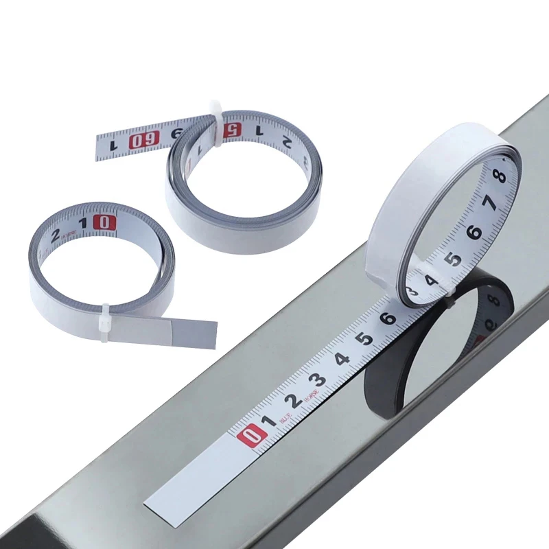 

1/2m Woodworking T Track Tape Measure 13mm Width Metric Self Adhesive Scale Ruler For Miter Track Router Table Saw Measuring