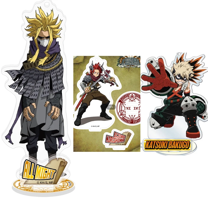 

Anime My Hero Academia Bakugou Katsuki Tokoyami Fumikage Kirishima Eijiro Double Plug Acrylic Figure Stand Model Tabletop Toy