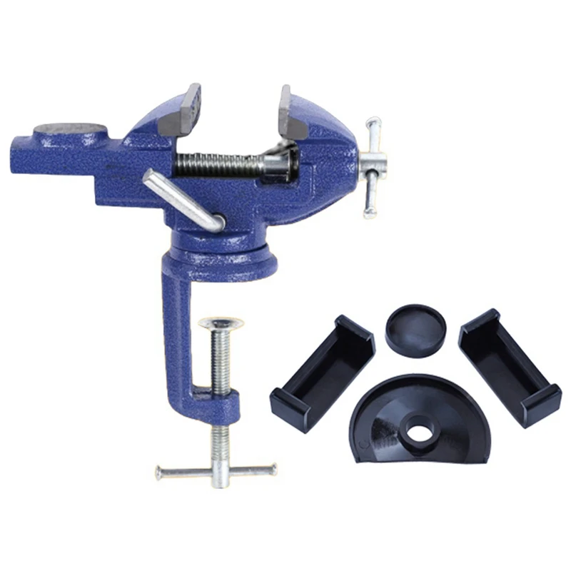 

Universal Bench Vice Machine Vise Clamp Multifunction Woodworking Tools For DIY Table Use With Anti-Glue Rubber Pad