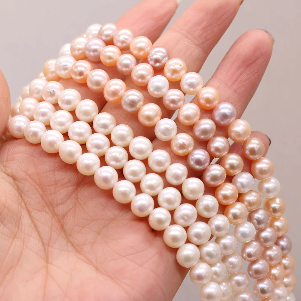 

Natural Freshwater Cultured Pearls Loose Spacer Beads for Women Jewelry Making Elegant Bracelet DIY Necklace 13 Inches Wholesale