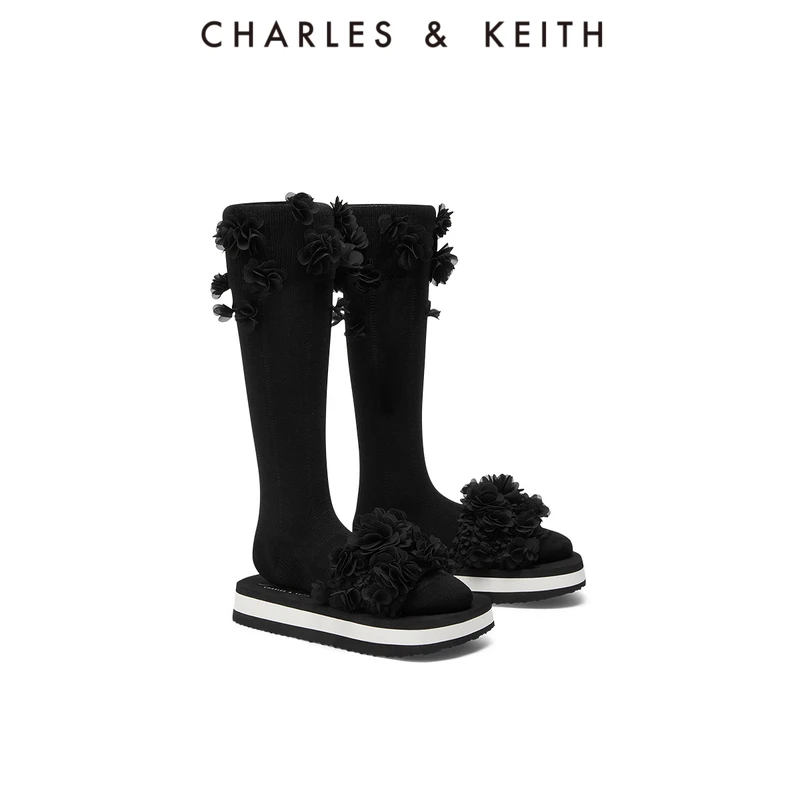 Фото CHARLES＆KEITH Новое поступление на весну 2023 CK1-70900452 Тапочки с плотной подошвой на день святого валентина №2