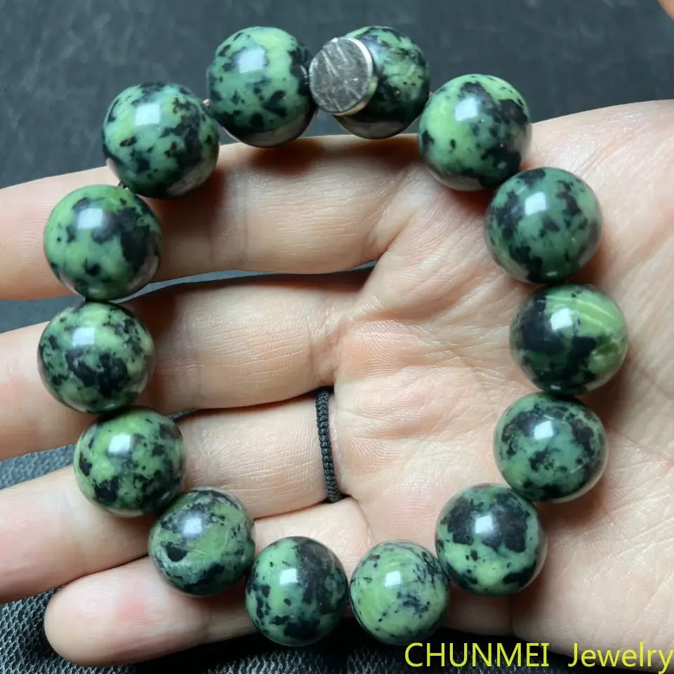 Прямая поставка натуральный китайский Тибетский нефритовый браслет с магнитной