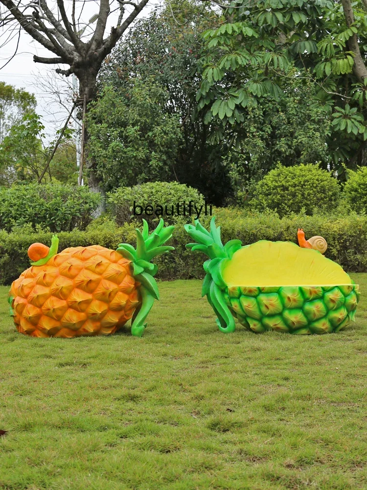 Уличный мультяшный табурет FRP для детского сада торгового центра скульптурные