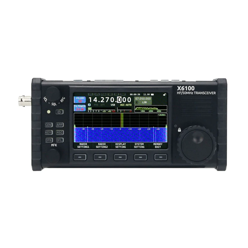 

X6100 50Mhz HF Transceiver All Mode Transceiver Portable SDR Transceiver With Antenna Tuner
