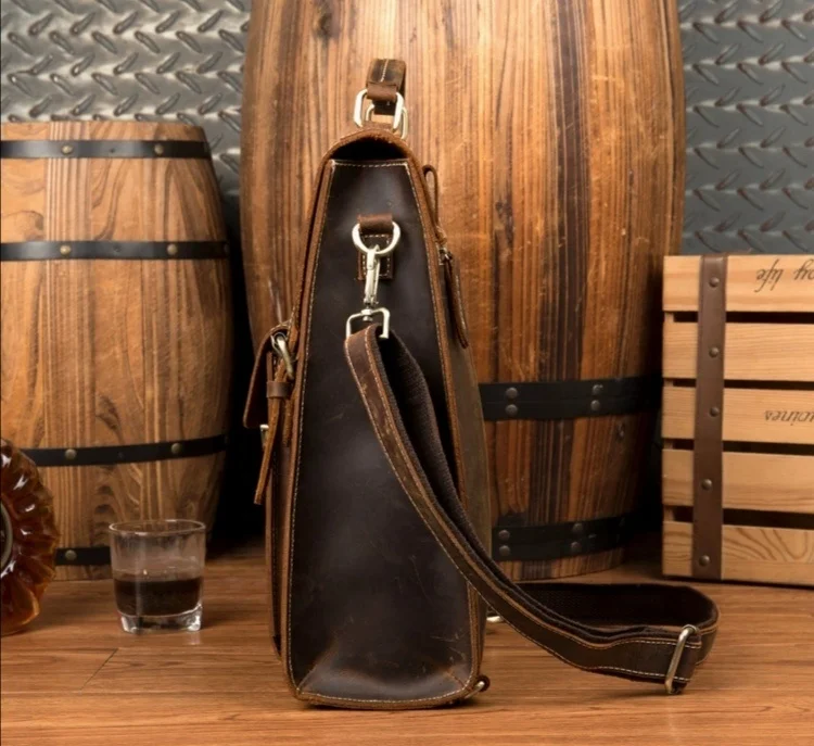 Кожаный рюкзак Crazy Horse сумка-мессенджер на одно плечо школьная сумка унисекс в