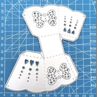 butterfly box metal cutting dies for scrapbooking handmade mold cut stencil new 2022 diy card make mould model craft decoration