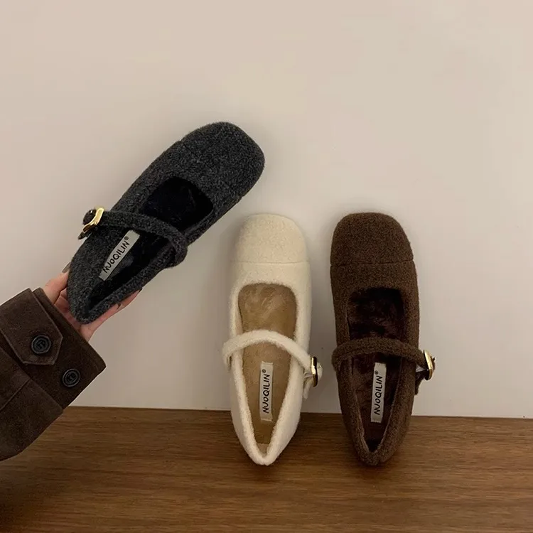 Женская обувь на плоской подошве лоферы меху Modis повседневные женские кроссовки