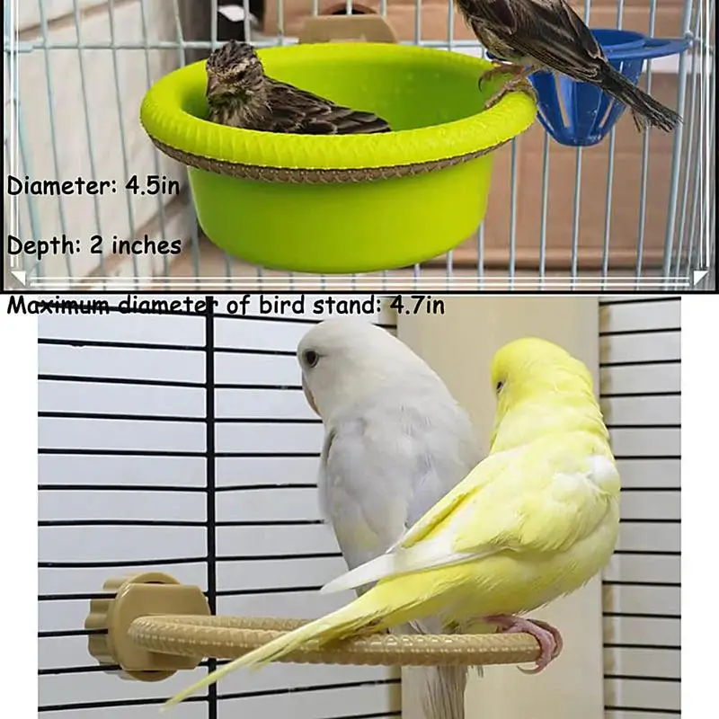 Ванночки для птиц на открытом воздухе канарейка ванна попугая душевая коробка