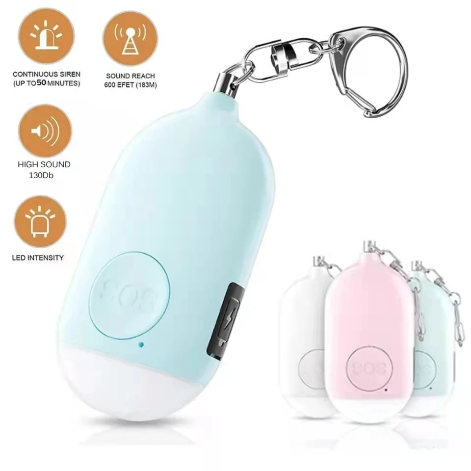 Сигнализация для самообороны 130 дБ девушек и женщин охранная сигнализация