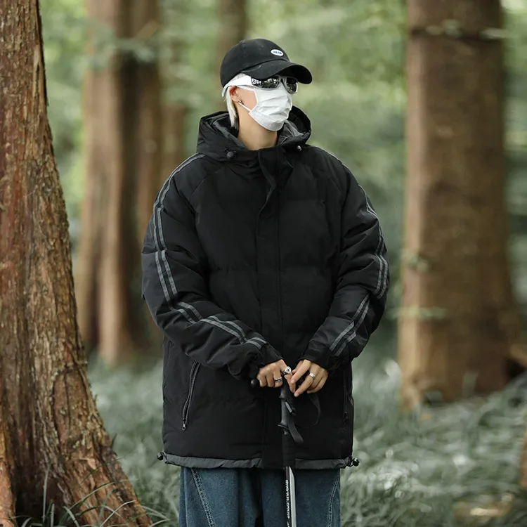 Мужское пуховое стеганое пальто зима 2023 новый стиль молодежная корейская модная