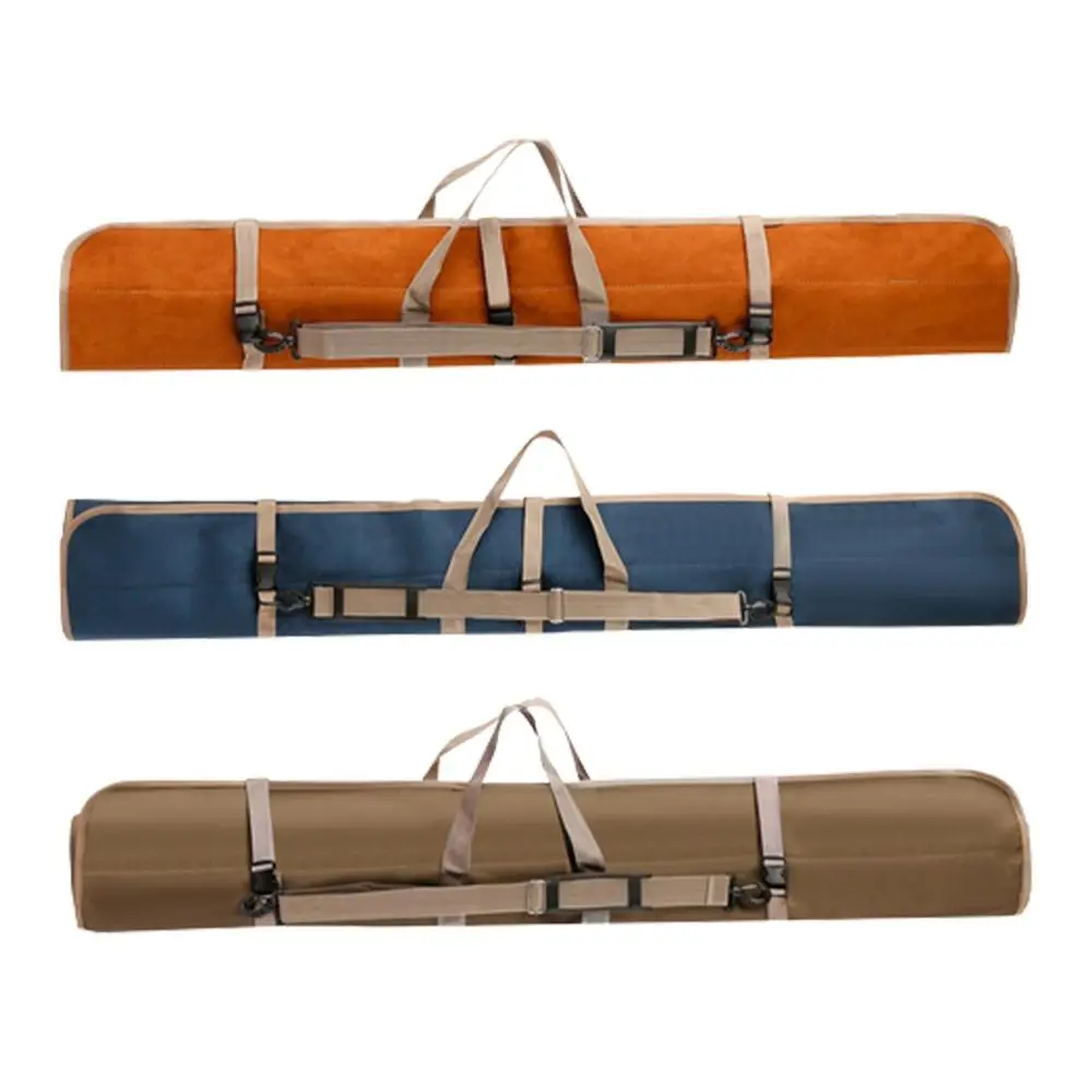 

Buckle Design Fishing Rods Bag Deer Skin Velvet Adjustable Strap Lightweight Portable Outdoor Fishing Activities