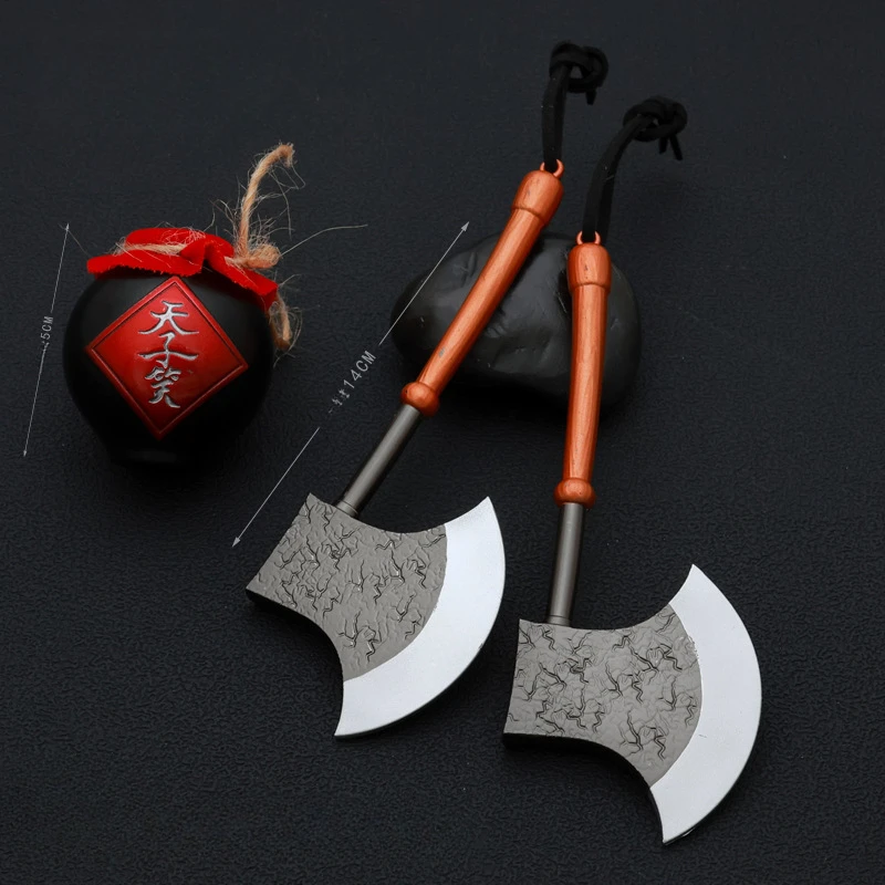 

Черное оружие с водой длиной около 14 см, модель таксильного оружия из цинкового сплава призрачный король ли куй, рождественский подарок