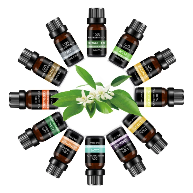 

10ML Natural Plant Aromatherapy Single Essential Oil Home Bedroom Office Area Humidifier Fragrance Multi-scene Supplies
