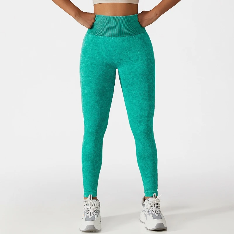 Women's Peach Hip Yoga Pants High Waist Seamless Exercise Workout Leggings Running Training Tights Fitness Stretchy Sportswear