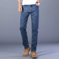 thoshine brand summer men thin jeans slim fit fashion style denim straight pants cowboy casual trousers lightweight