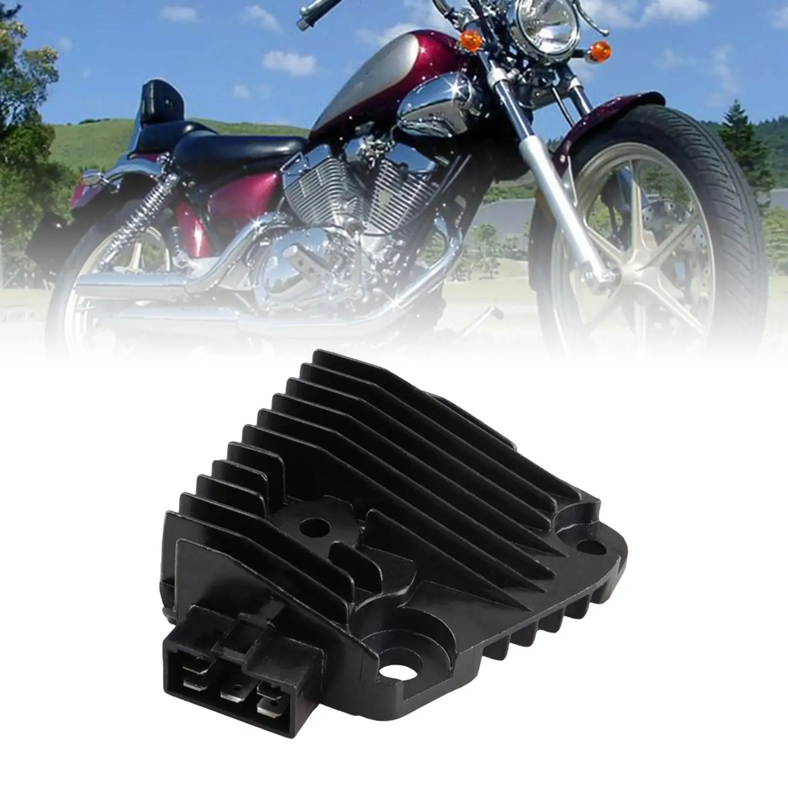 

Black Rectifier Regulator Professional Easy Installation Replaces Voltage Regulator Rectifier for Yamaha Virago Xtz750 250