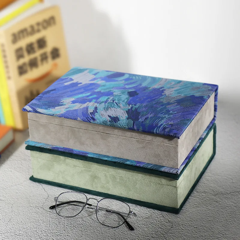 Коробка для хранения ювелирных изделий в форме книги вместительная Пылезащитная